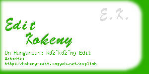 edit kokeny business card